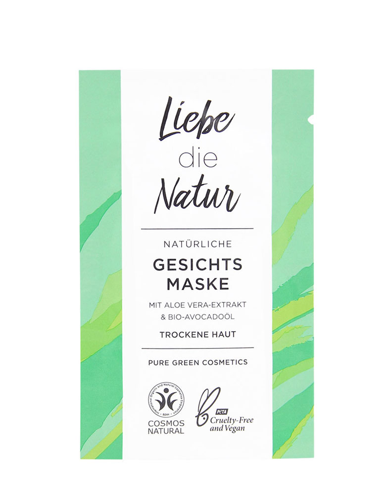 Liebe die Natur – Natürliche Gesichtsmaske mit Aloe Vera-Extrakt (8 ml)