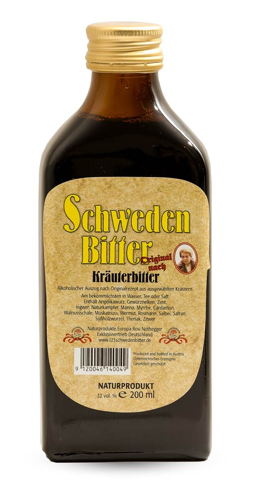 Schwedenbitter ( 200 ml, 32 % vol Alkohol) Originalrezept nach Maria Treben (1907-1991)