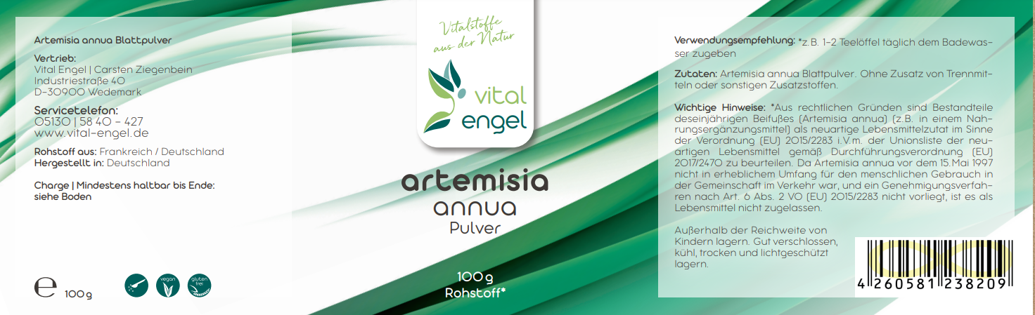 Artemisia annua Pulver (100g) - Vital Engel